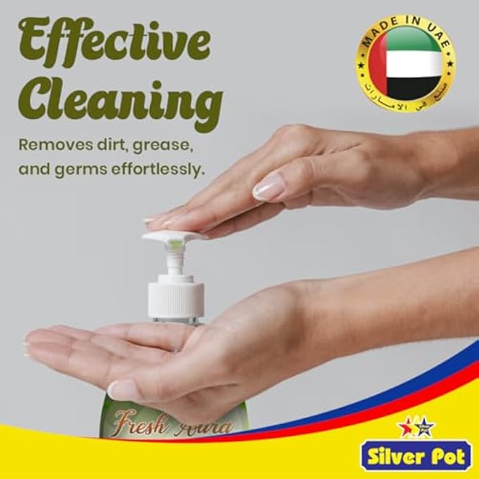 Silver Pot FRESH KIWI & MELON HAND WASH  400ML  GENTLE HYDRATING FORMULA WITH REFRESHING KIWI & MELON SCENT, EFFECTIVE GERM PROTECTION, AND DAILY CARE - Image 2